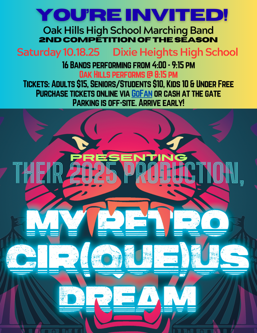 OHHS MB Competition #2 this Sat. 10/18 OHHS MB Competition #2 this Sat. 10/18